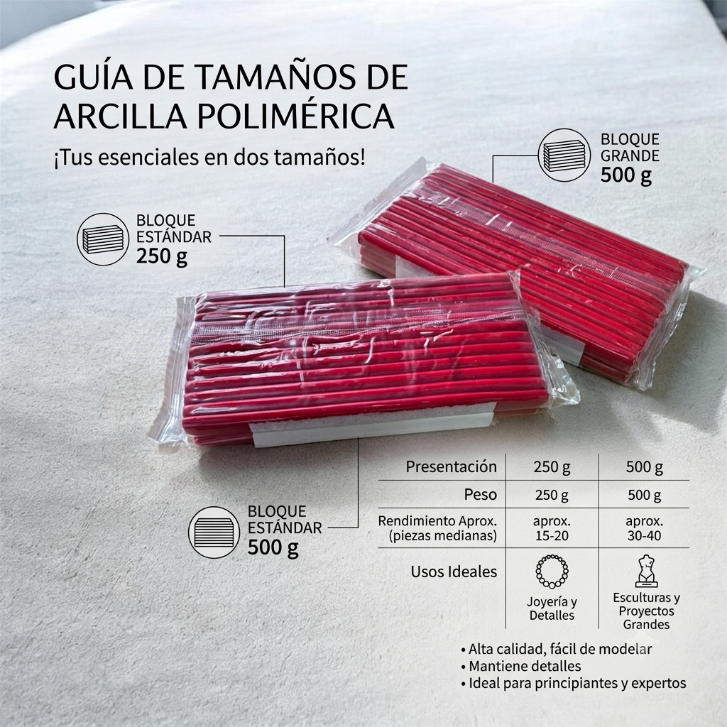 Arcilla polimerica rojo