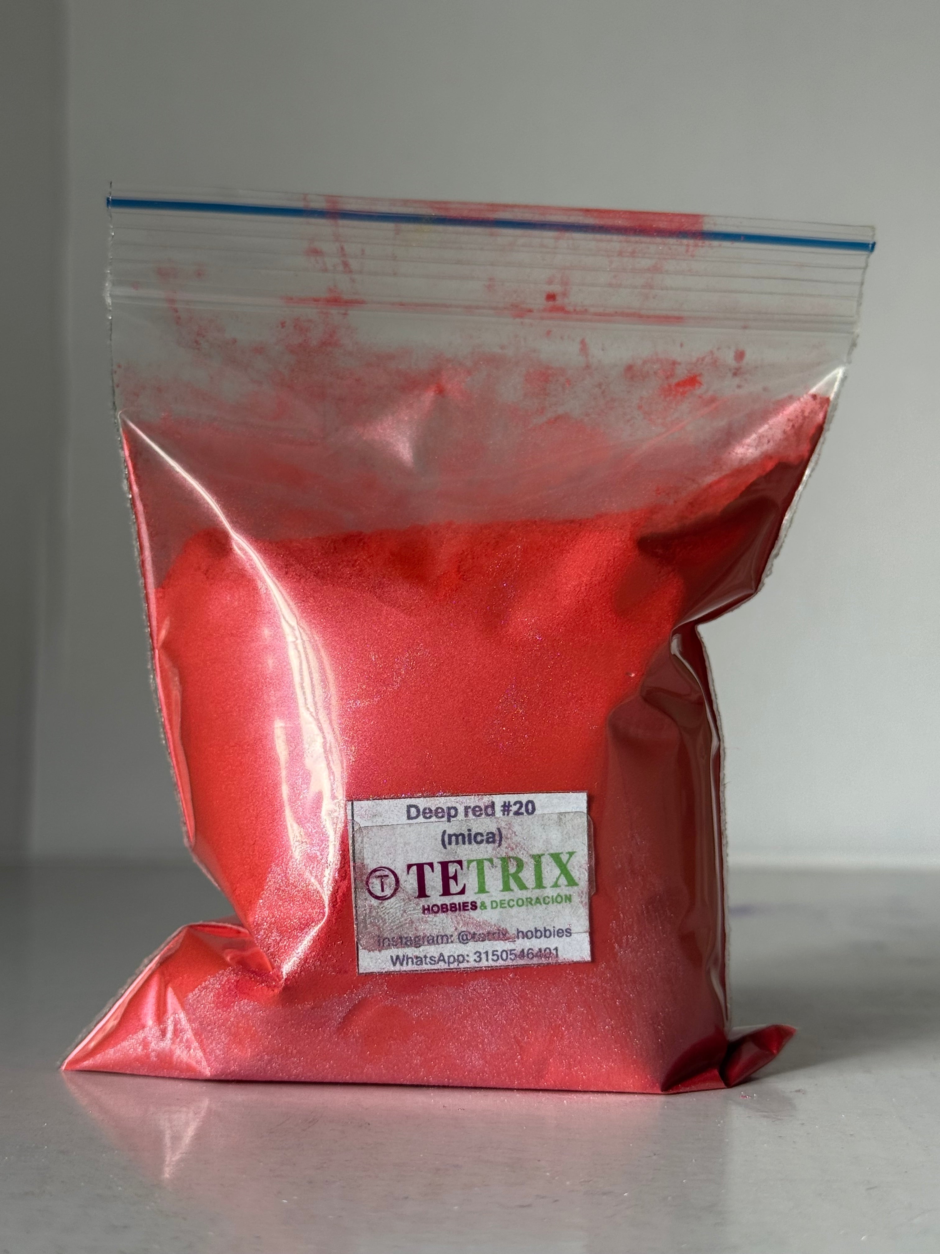 Pigmentos mica Deep red #20