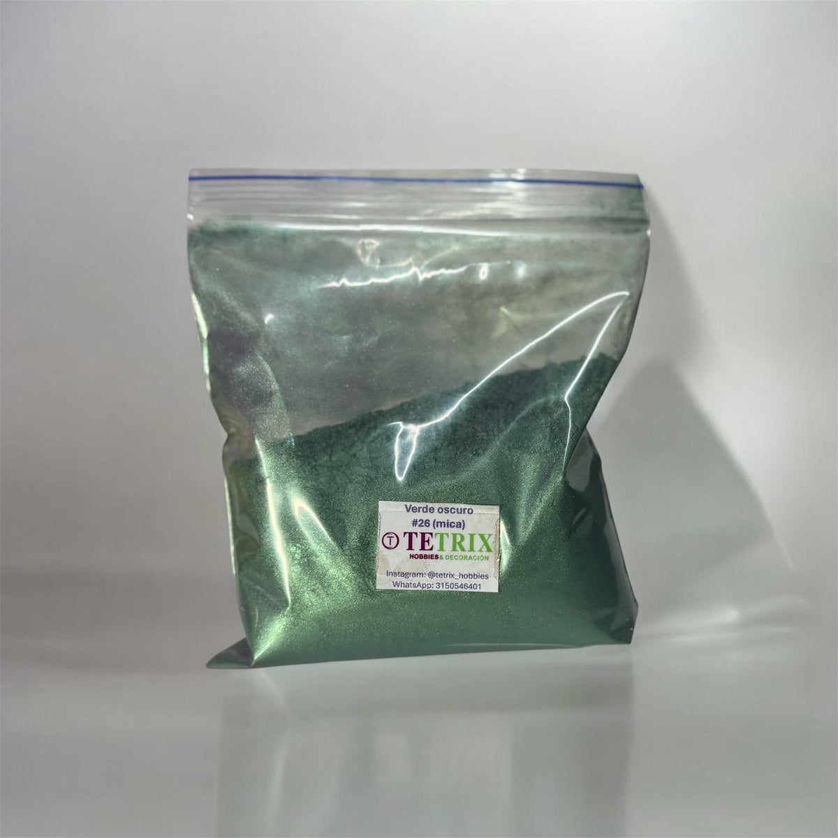 Pigmentos mica verde oscuro #26