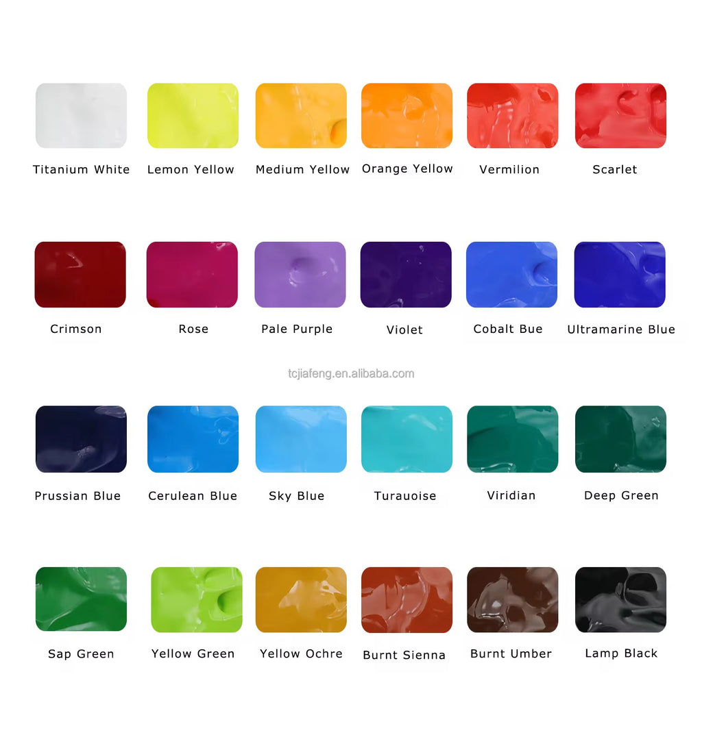 Pintura Gouache Estilo Himi X24 Colores Con Pinceles