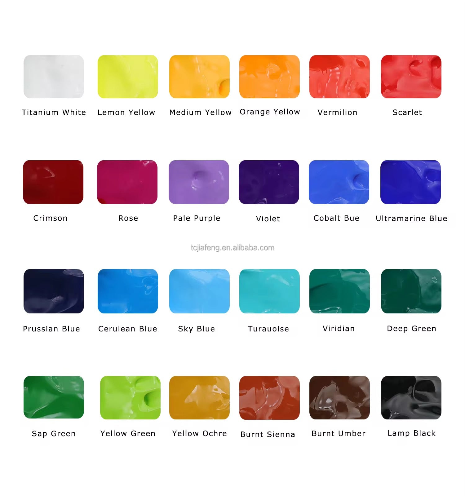 Pintura Gouache Estilo Himi X24 Colores Con Pinceles