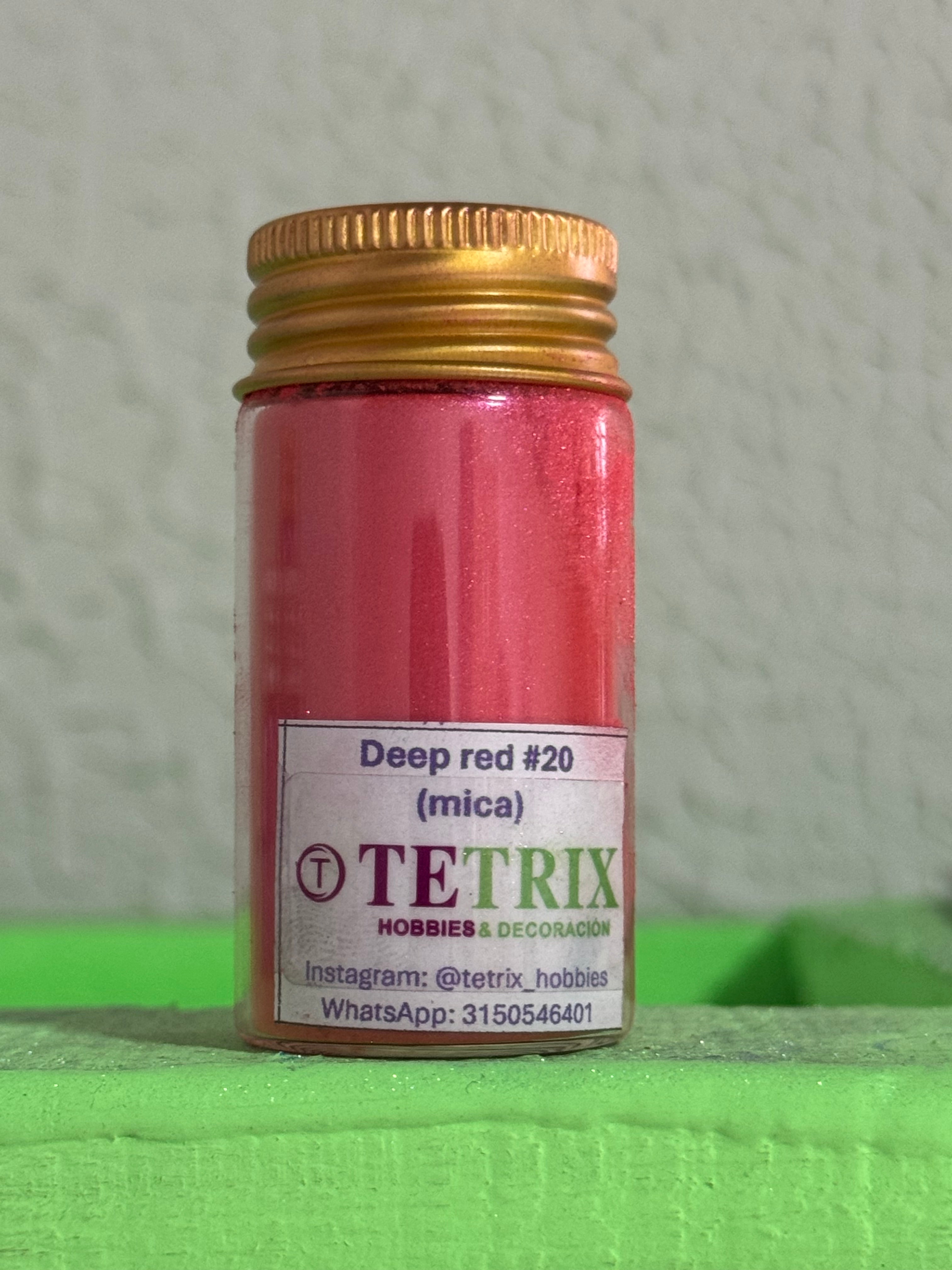 Pigmentos mica Deep red #20