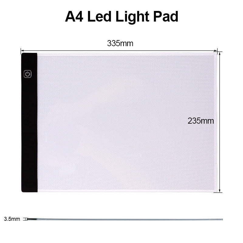 Tabla de luz led para dibujo tamaño A4