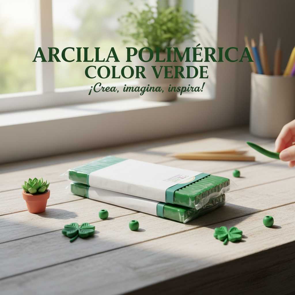 Arcilla polimerica color verde